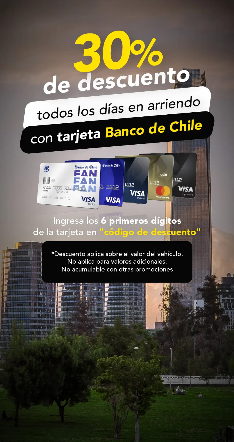 30% de descuento con banco de chile